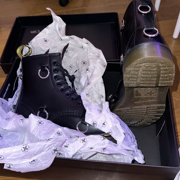 Dr Martens 1460 RAF SIMONS SMOOTH LEATHER LACE UP BOOTS- sz. US 4M/5L - Picture 12 of 12